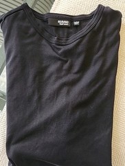 Men’s Murano Liquid Luxury ~ Cotton Black Crew Neck Short Sleeve T-Shirt ~ 2XT