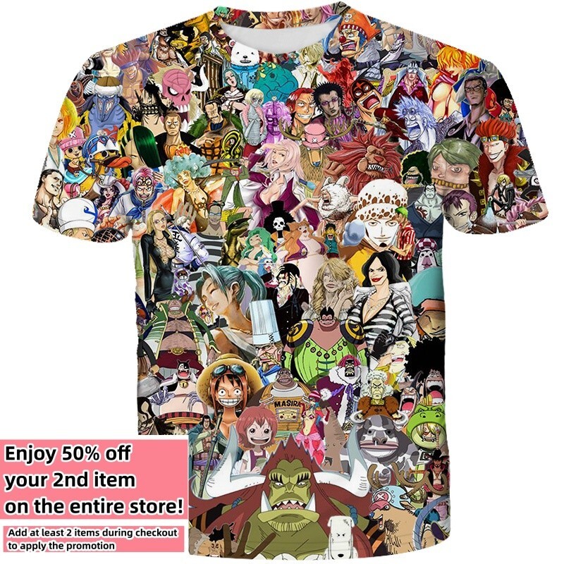 Anime Manga T-Shirt Cartoon Double-Sided Unisex Adult Size Large Medium Small gallery