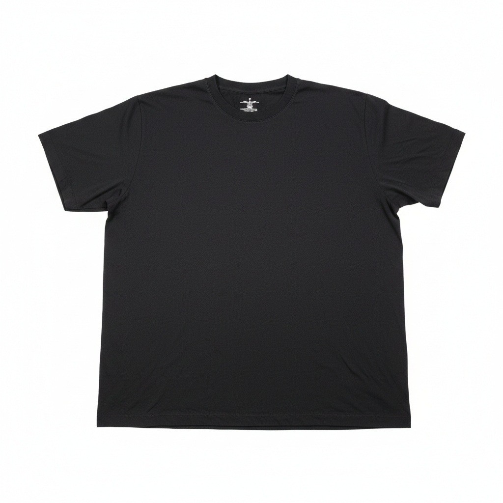 Men’s 2XL Fabletics 24-7 T-Shirt Black Short Sleeve Crew Neck Athletic Training