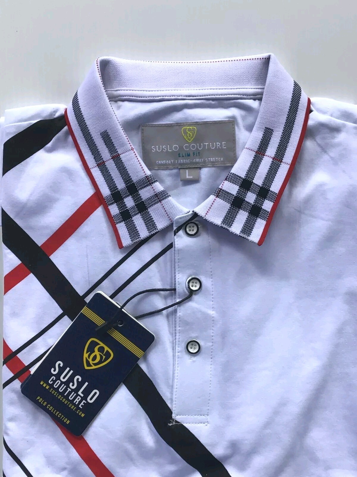 Men's Luxurious Polo Shirt,Italian Style,Stretch S to 2XL…A17.A gallery