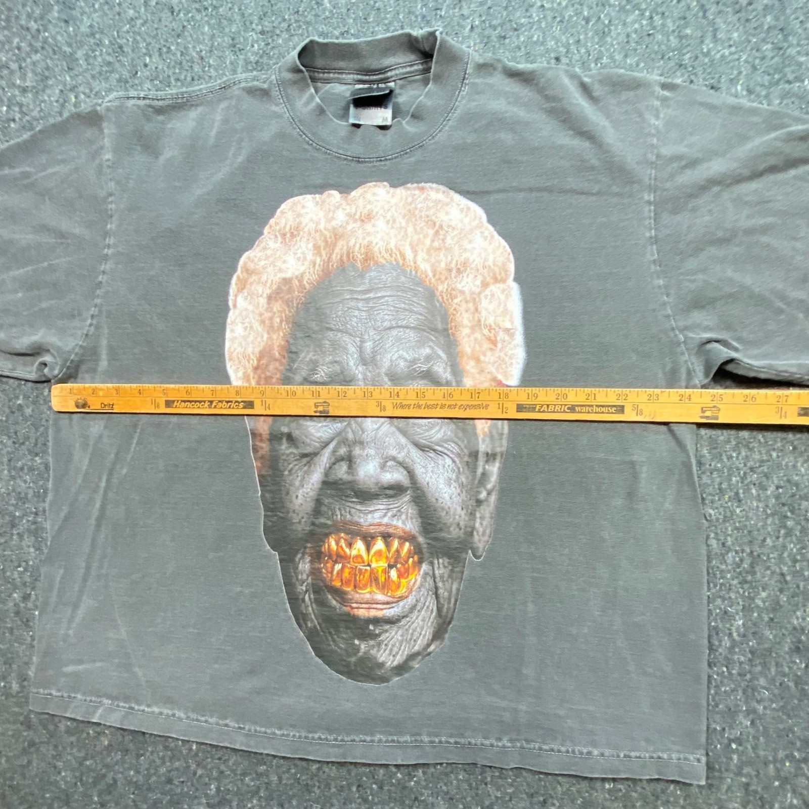Shaka Wear Graphic TShirt Sz M Mens Gray Streetwear Skater Heavyweight Boxy Crop gallery