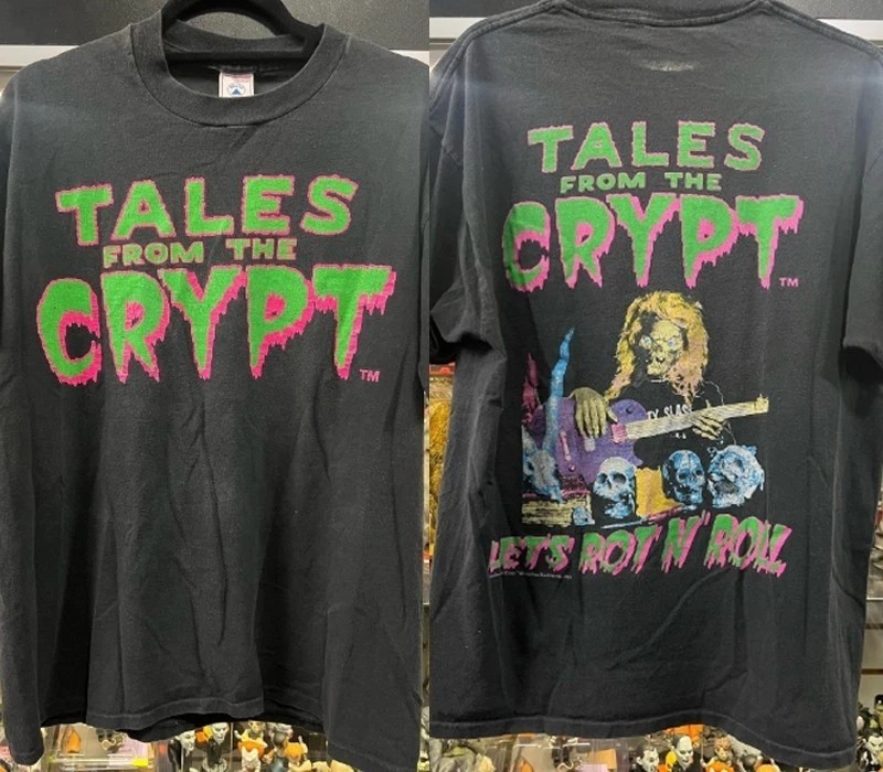 Tales From The Crypt Movie 90s Rare Design 2 sided Black T shirt Men Women gallery