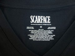 NWT Scarface Double Sided Graphic T-Shirt Medium Black Cotton 83 TM Miami Design
