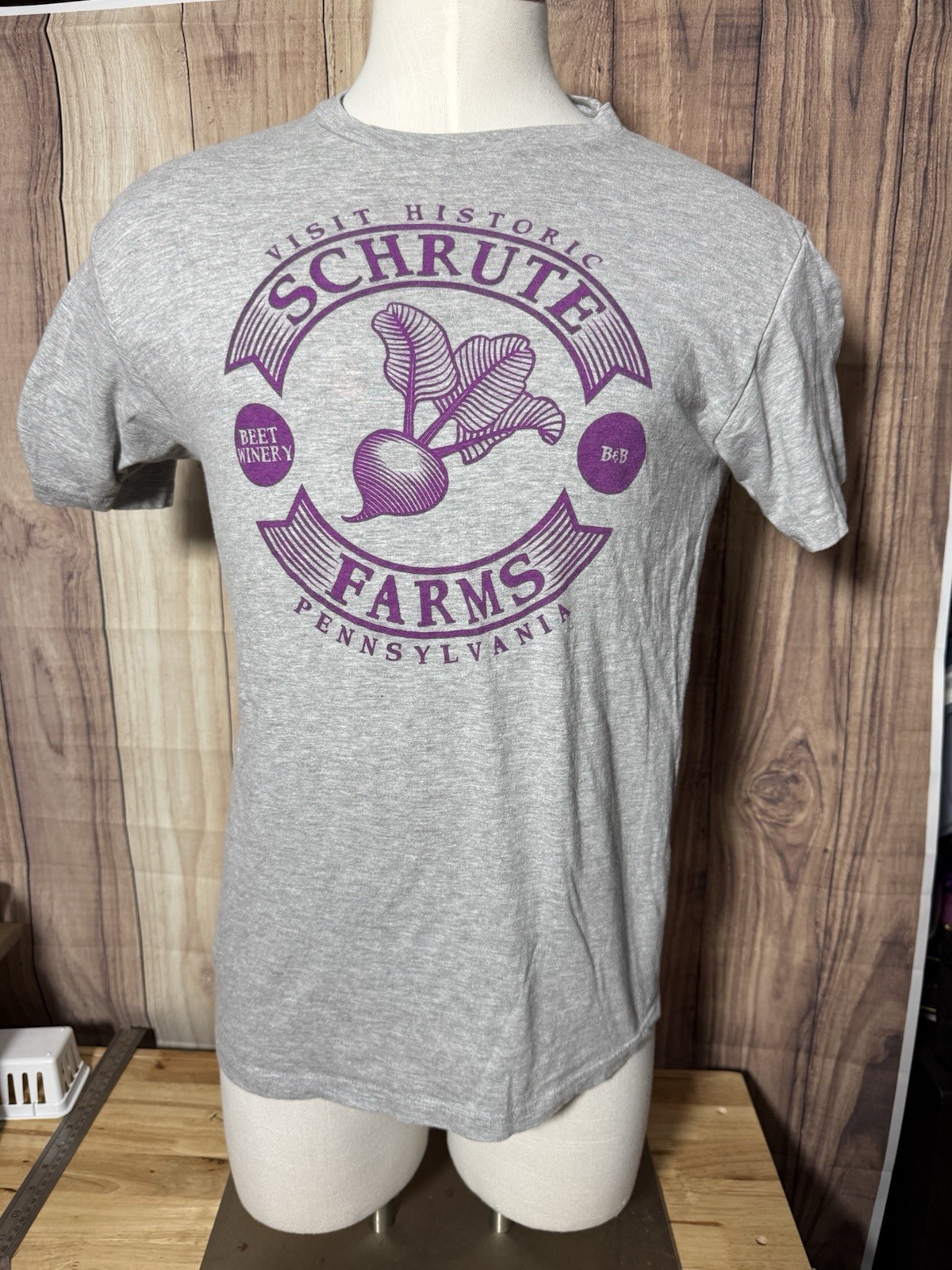 The Office TV Show Historic Schrute Farms Pennsylvania T Shirt Large gallery