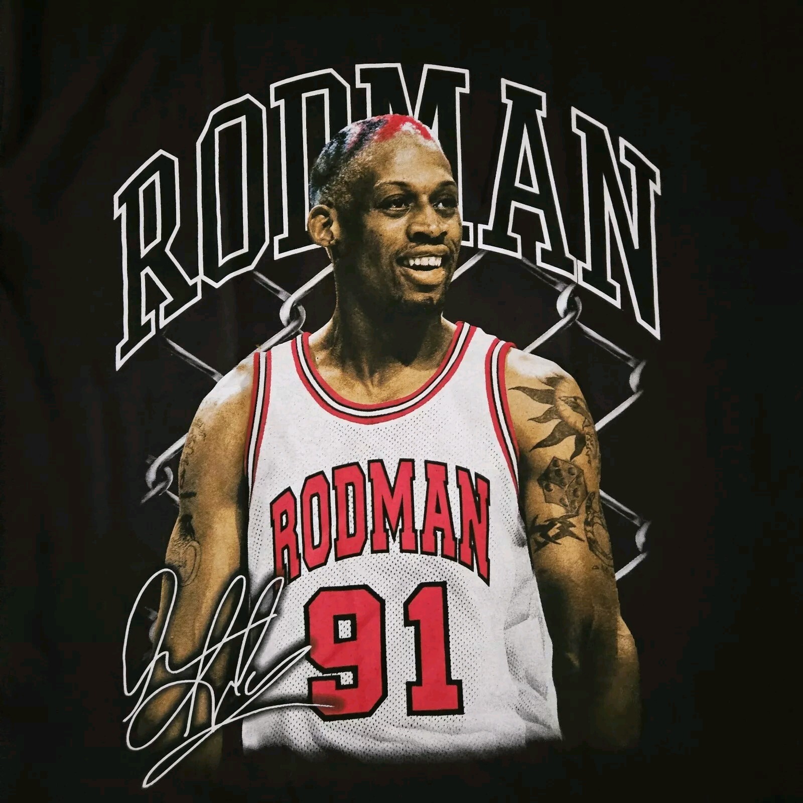 FREE SAME DAY SHIPPING New DENNIS RODMAN The Worm Shirt Size Medium gallery