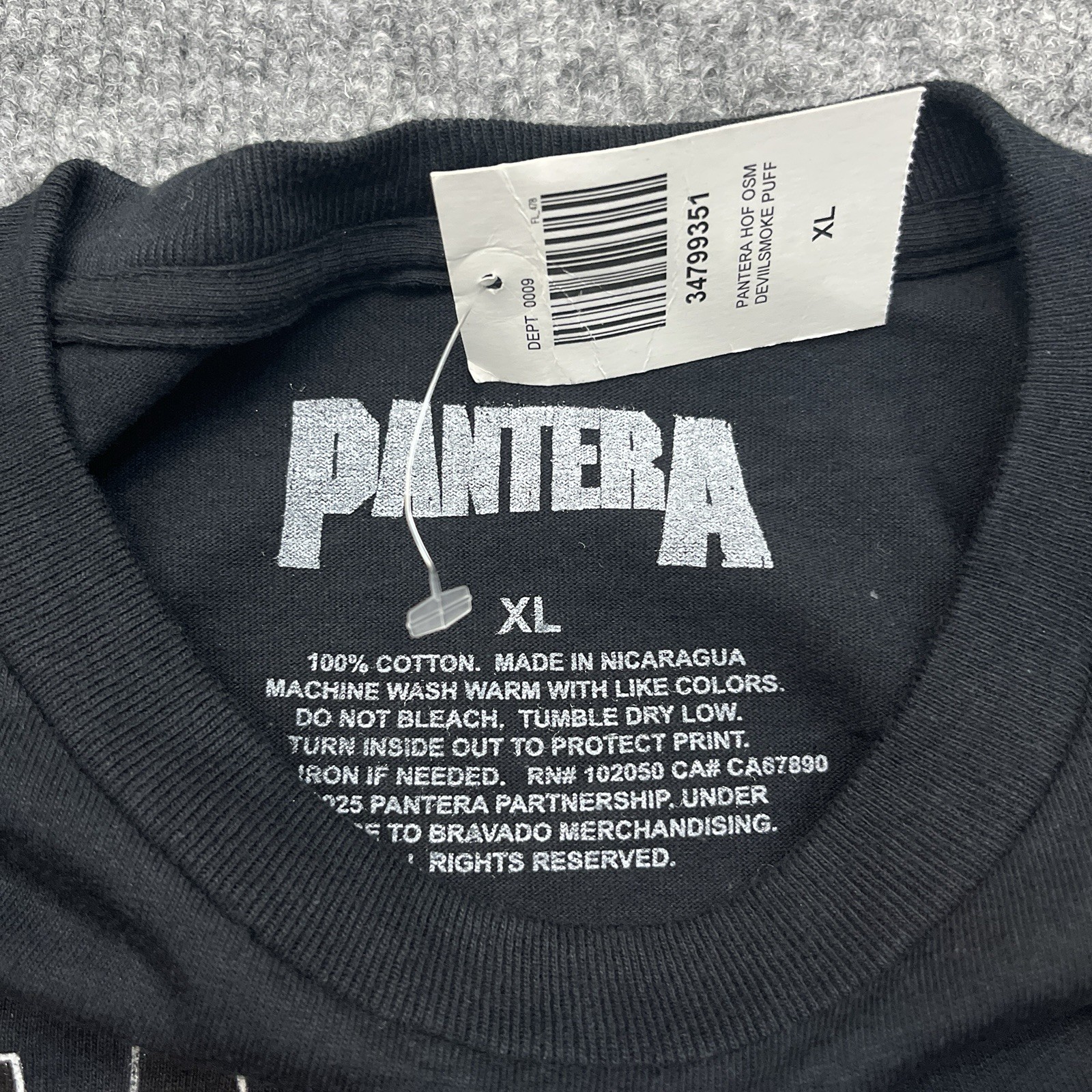 Pantera Band Shirt XL Black Devil Band T-Shirt Metal Official Merch New gallery