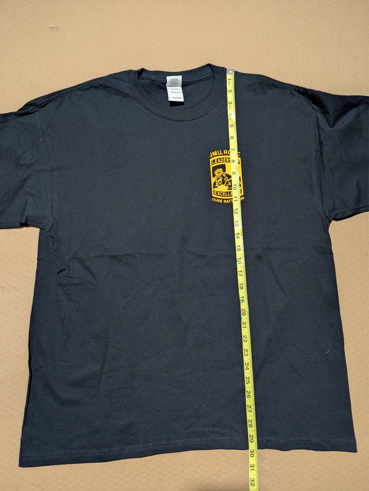 JMU ROTC Leadership Excellence Duke Battalio Crest Logo T-Shirt Size XL gallery
