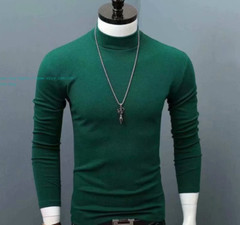 Mens Turtle Neck Sweater T-Shirt Tee Extra Soft Tops Winter Warm Size S-5XL Gift