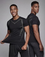 5/3 Pack Mens Workout Shirts Short Sleeve Black &White Tee Gym Moisture Wicki…