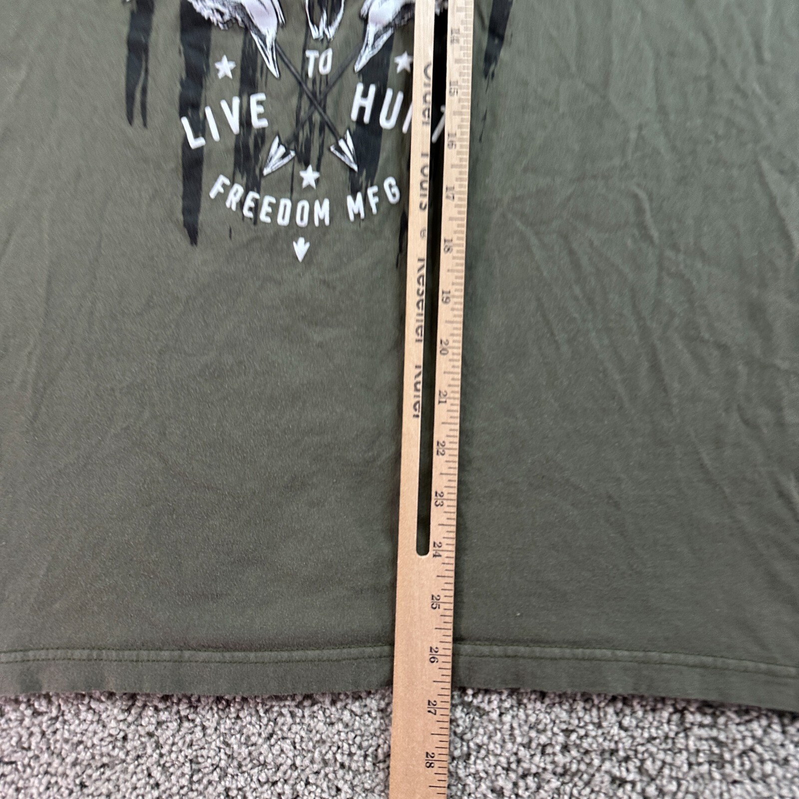 Howitzer Patriot MFG Shirt Mens Medium Green Live To Hunt Archery READ gallery