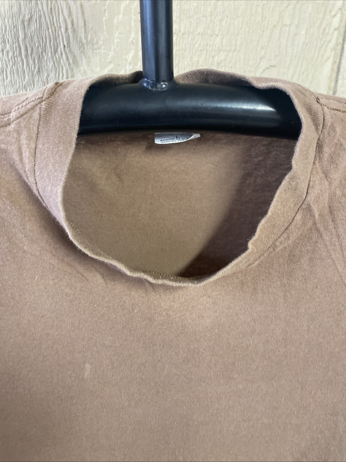 Vtg Brown Mens Large Sp0100 Campbellsville Military T-Shirt 100% Combed Cotton gallery