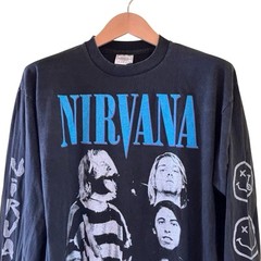 Nirvana Kurt Cobain long sleeve angel utero modern vintage 90s style shirt Sz XL