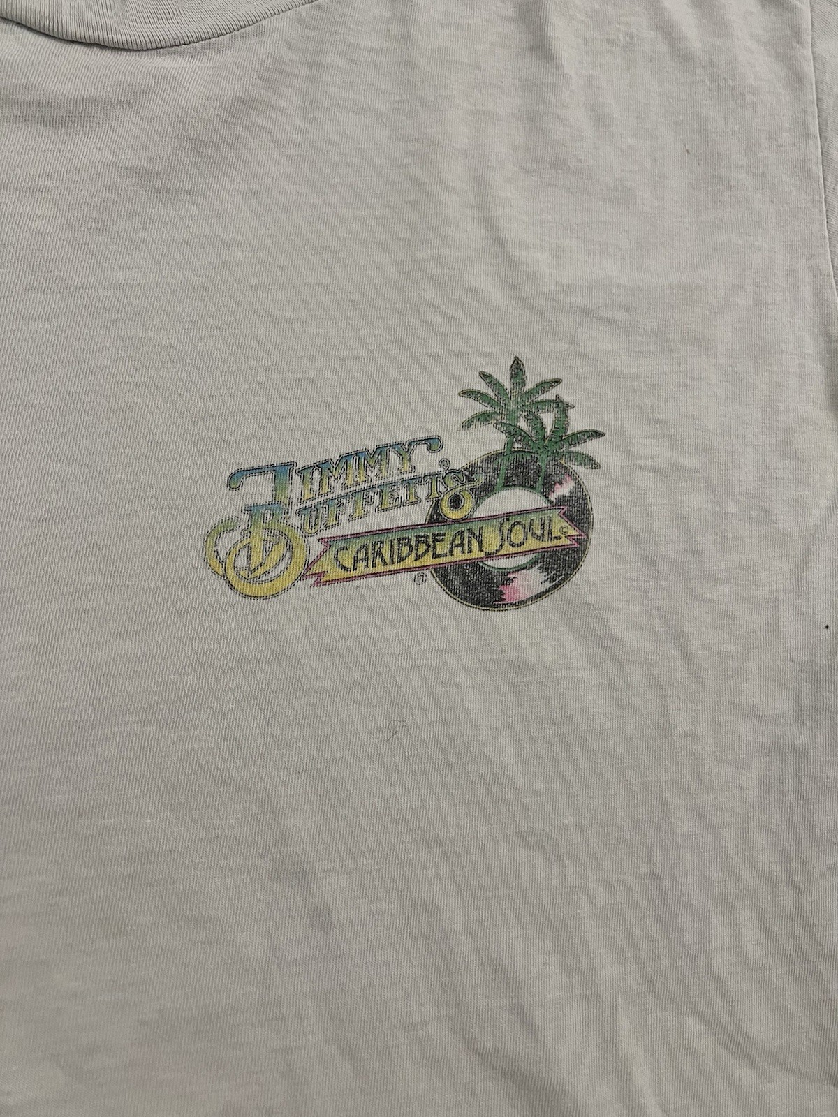 Rare Vintage Jimmy Buffett Caribbean Soul Fly Fishing Graphic T Shirt gallery