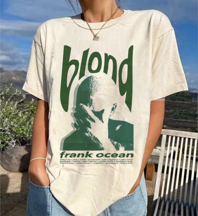 Blond Frank Ocean Sand Color Cotton T Shirt Size S-5XL