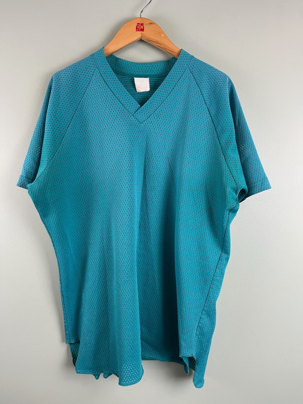 CCM Teal Green Short Sleeve Jersey Adult XL Vintage Light Marks Blank 90s Unique