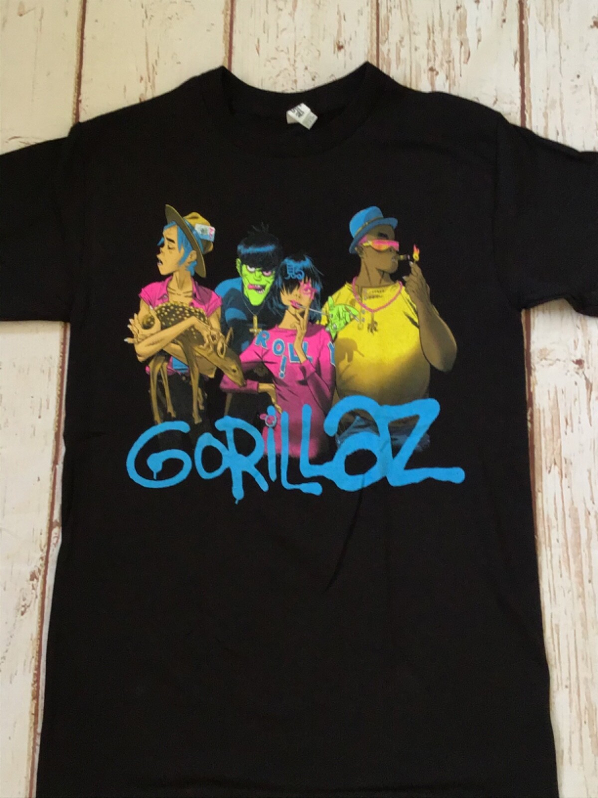 NEW- GORILLAZ - Colorful logo T-SHIRT gallery