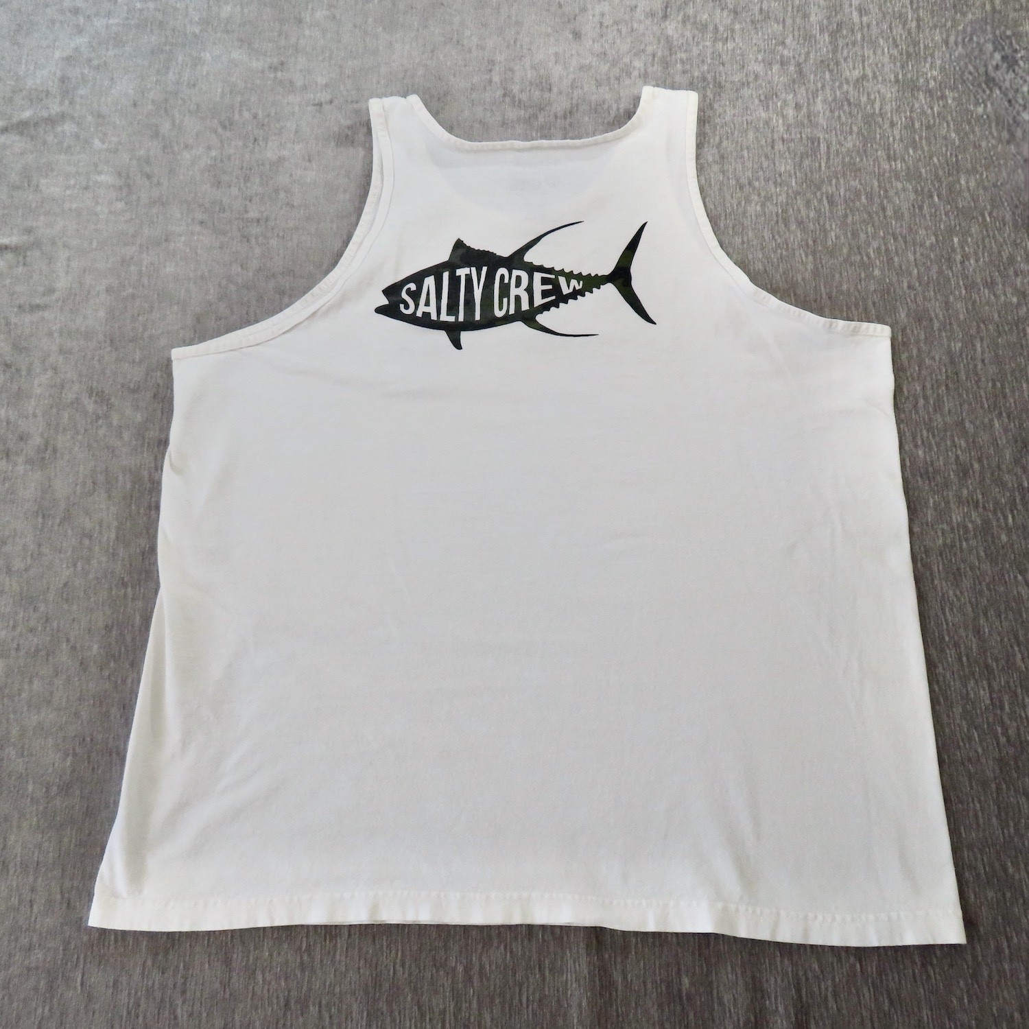 Salty Crew Shirt Mens XXL 2XL White Camo Fish Muscle Tank Top Beach Outdoor gallery