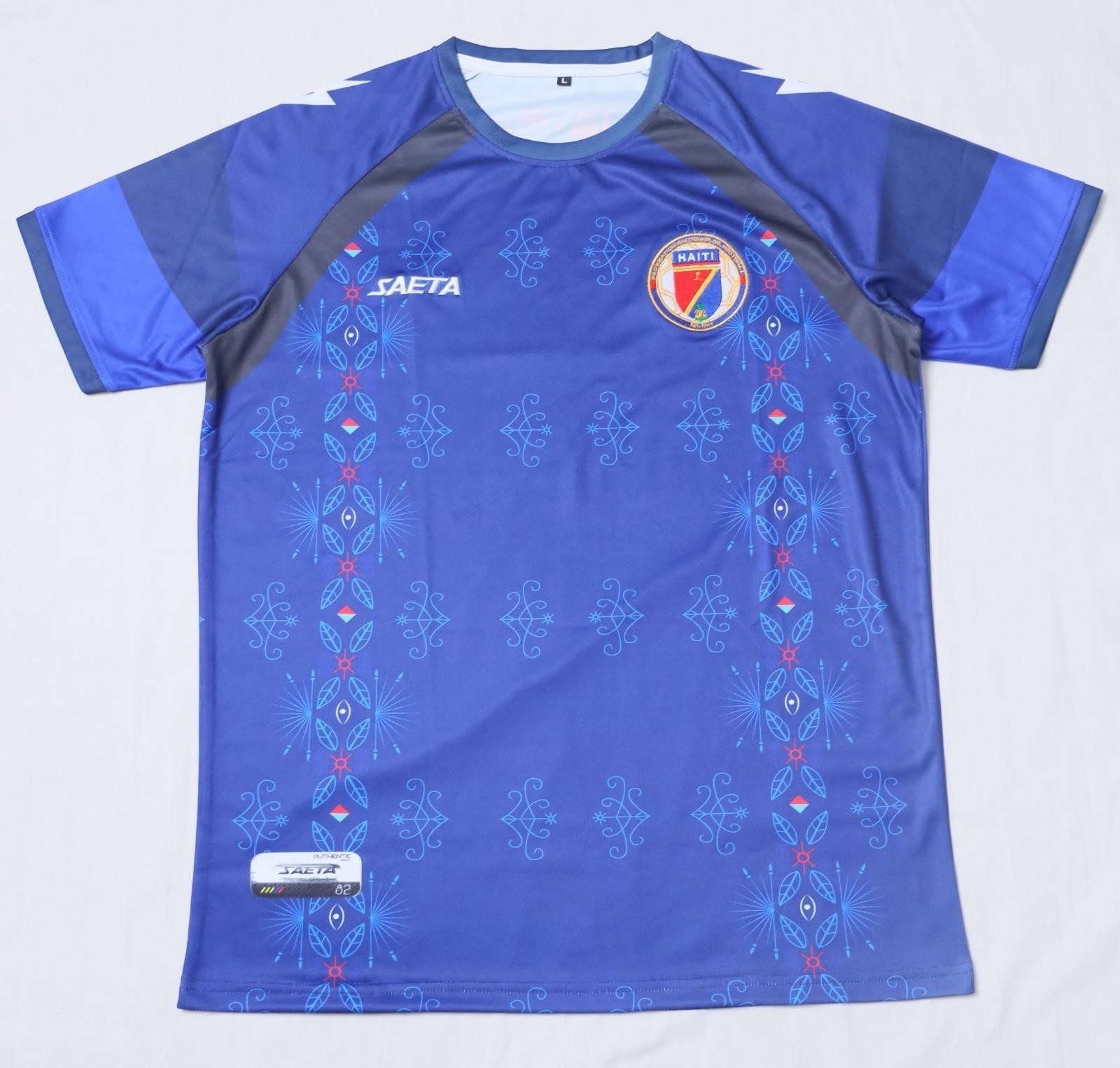 Haiti World Cup 2026 Soccer Jersey Custom Name Number Mesh V-Neck T-Shirt gallery