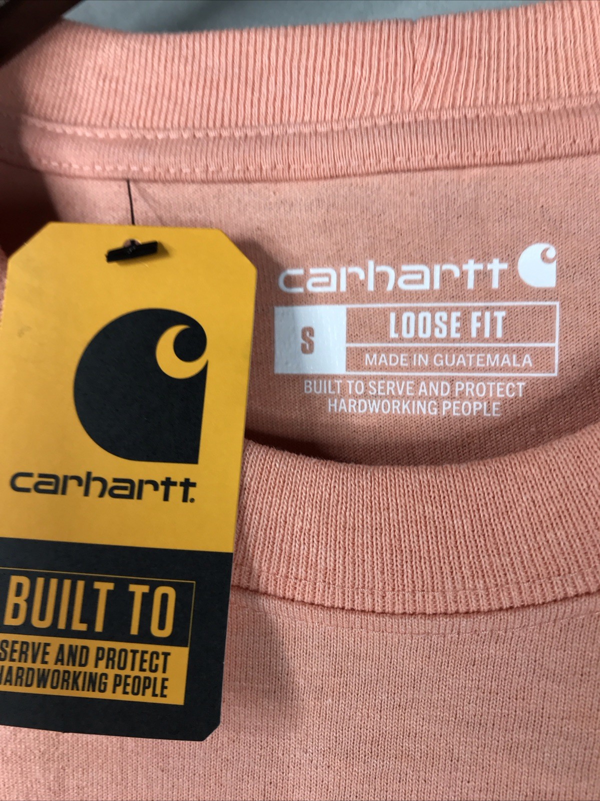 Carhartt LOOSE FIT Heavyweight Men’s Sz Small Peach Athletic Casual Lifestyle gallery