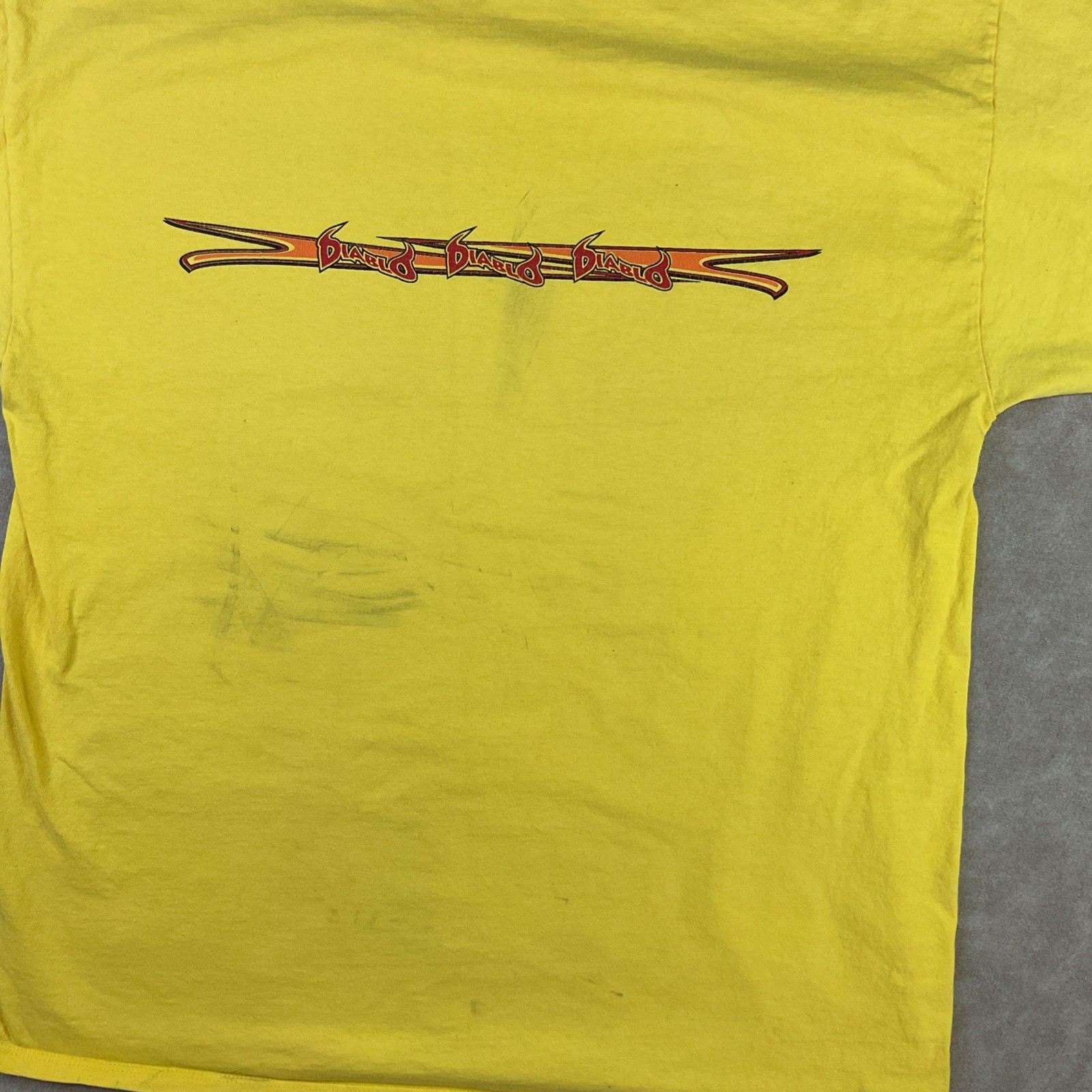 Vintage Diablo Paintball T-Shirt Men Sz XL Y2K Graphic Crew Yellow Short Sleeve gallery