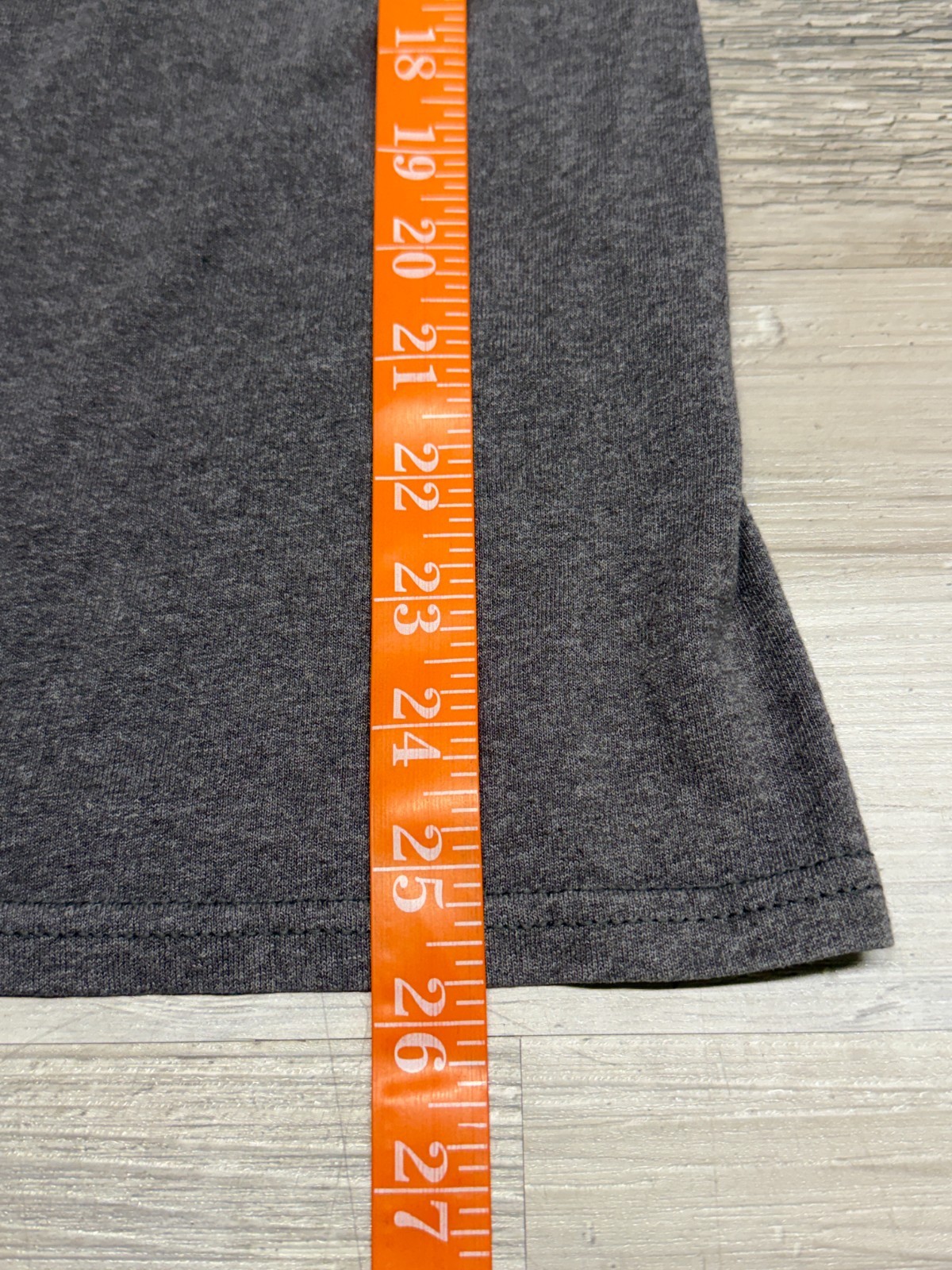 Hanes Ecosmart Blank T-Shirt Men's XL Dark Heather Gray Short Sleeve 50/50 gallery