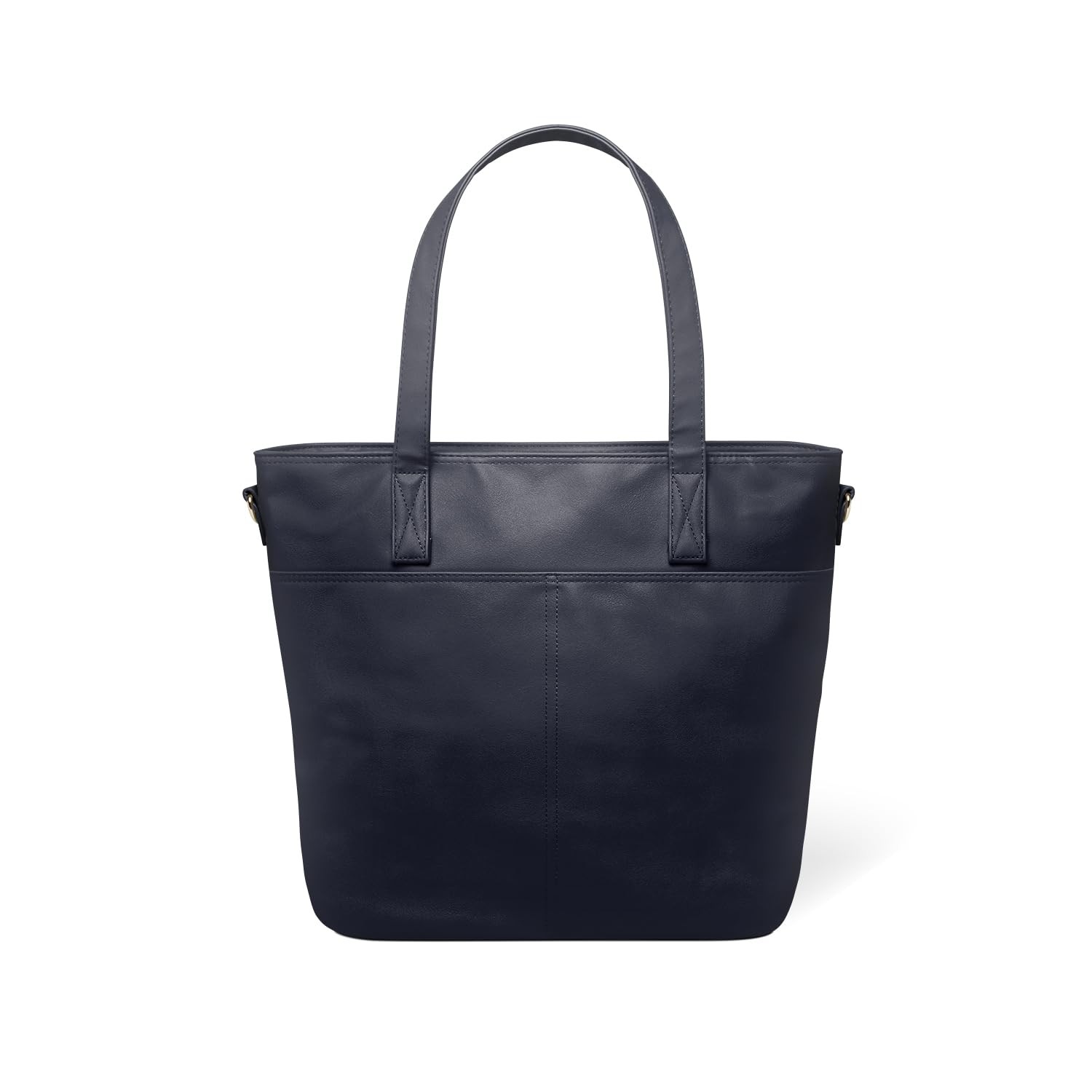 Vegan Leather Tote Bag for Women | Medium Work Purse with Compartments & Lapt... gallery