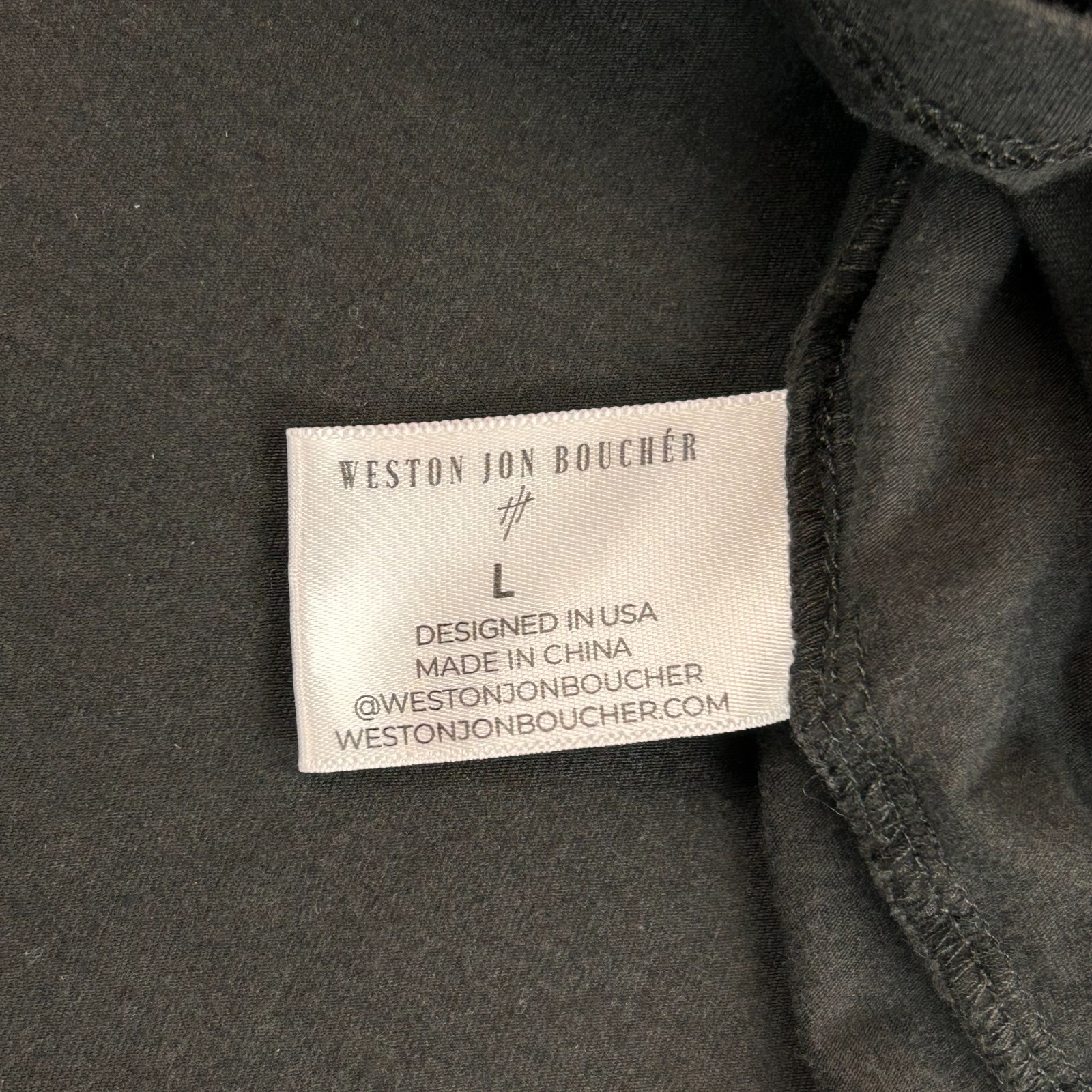 Weston Jon Boucher Shirt Mens Large Brown Tee Lightweight Stretch Solid Luxury gallery