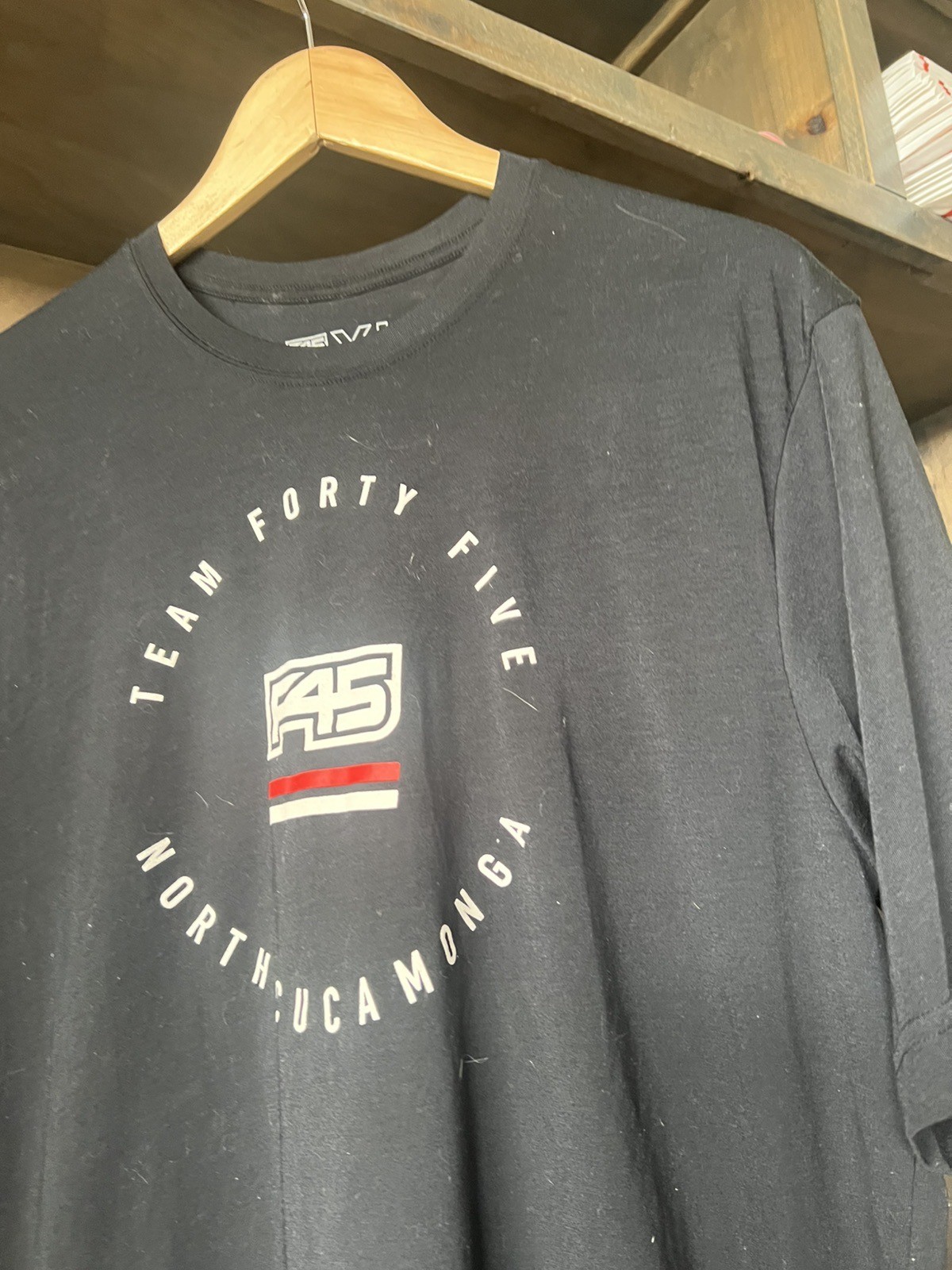 Rancho Cucamonga California CA T-Shirt F45 WORK OUT SHORT SLEEVE SIZE XL BLACK gallery