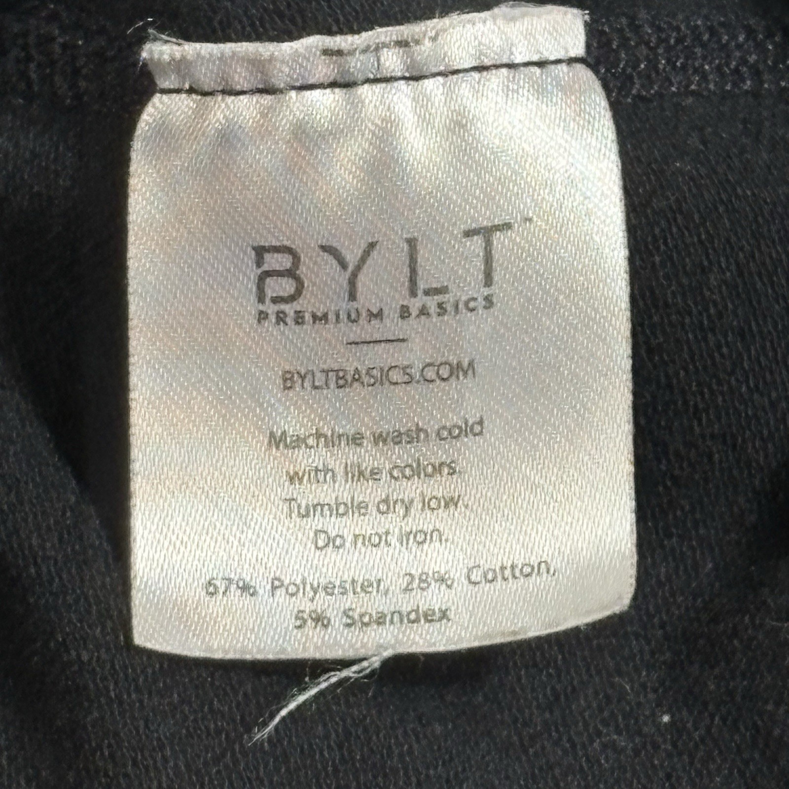 BYLT Drop Cut Short Sleeve T-Shirt Black Mens Size M Premium Basics Athletic Fit gallery