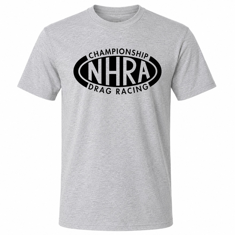 NHRA Drag Racing Championship Men’s Gray Graphic T Shirt Freeships
