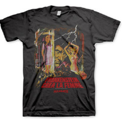 Hammer Horror Frankenstein M, L, XL, 2XL Black T-Shirt