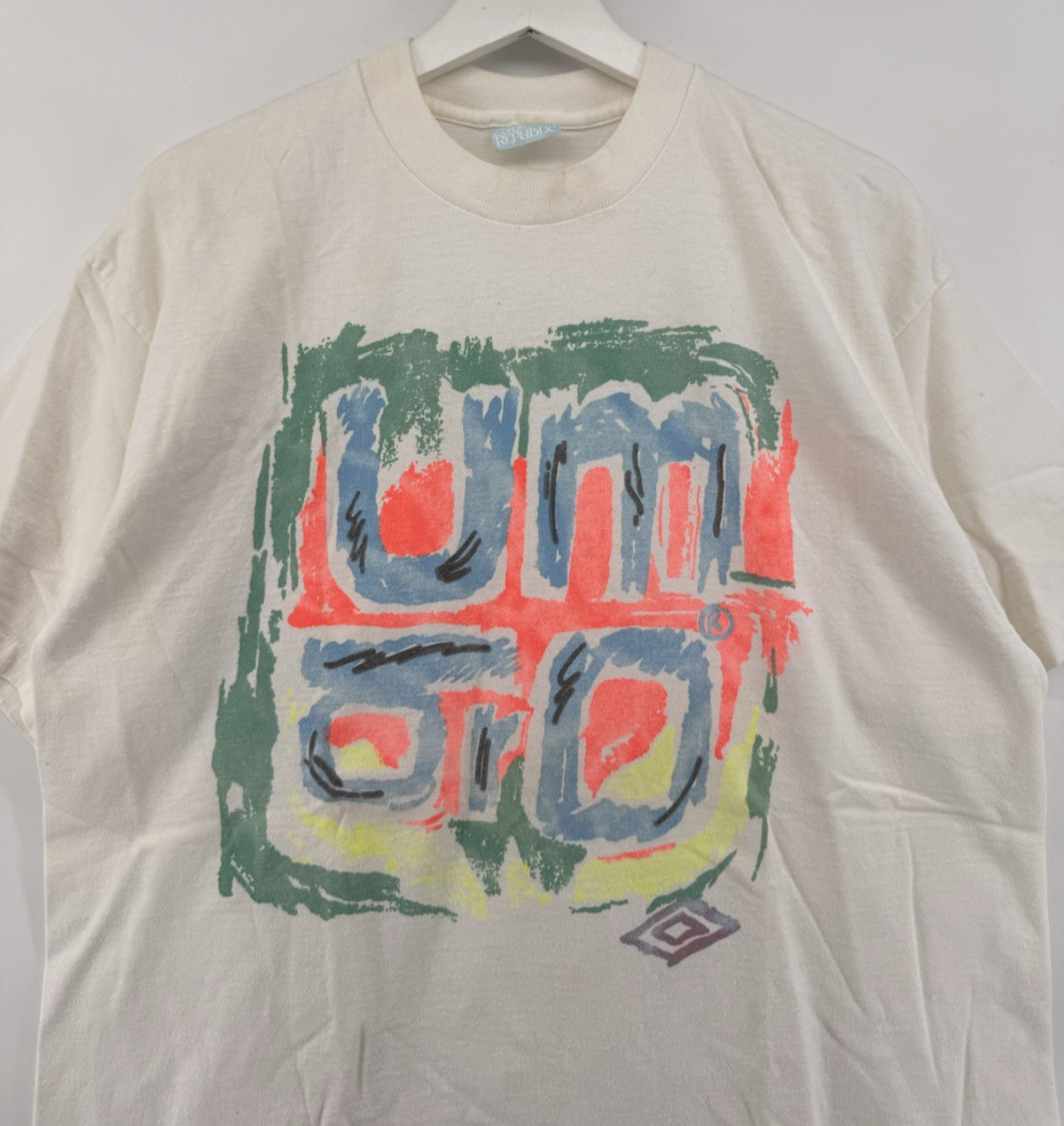 Vintage Umbro Soccer T Shirt Mens XL Abstract Logo 90s USA Made Single Stitch gallery