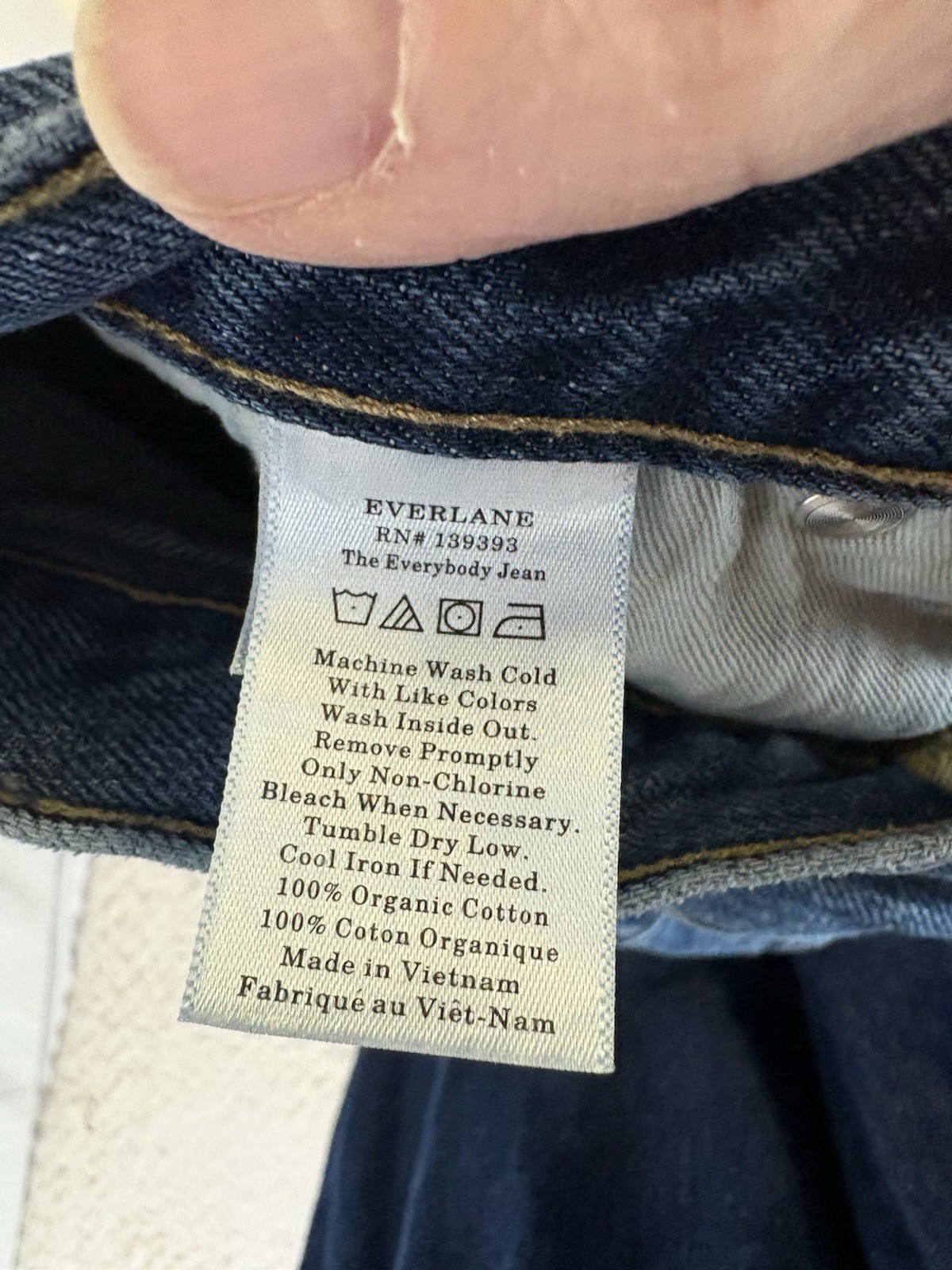 Everlane Women's Blue Jeans Straight Leg Medium Wash Size E4 Short