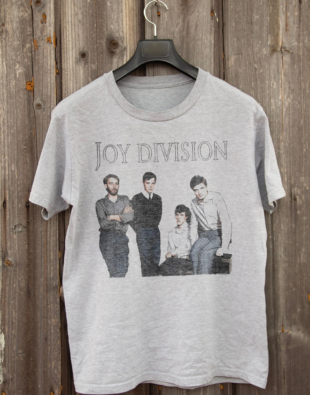 Joy Division Band Group Photo Gray T-Shirt Size S-5XL gallery