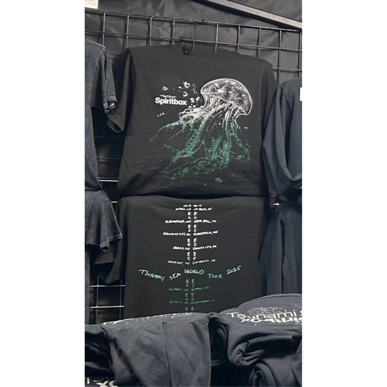 Spiritbox Tsunami Sea World Tour 2025 Jellyfish Double Sided T-shirt gallery