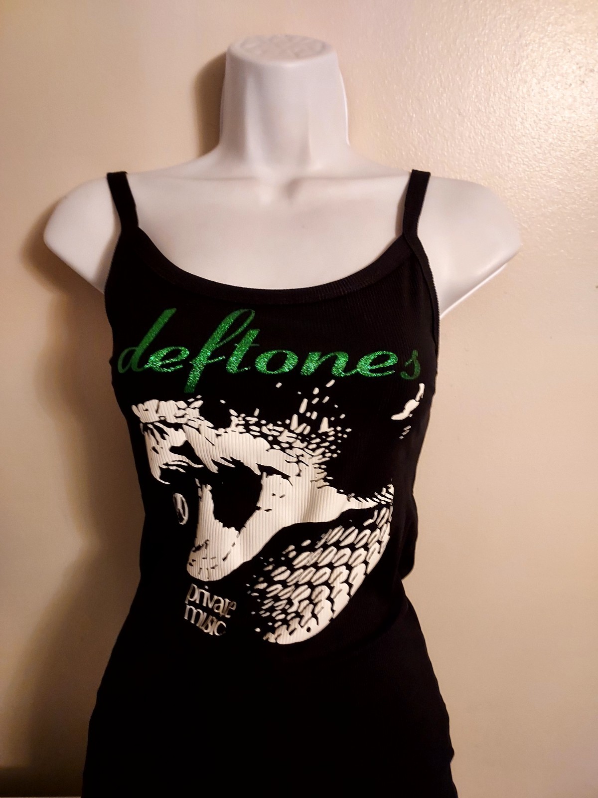 Deftones tank top Private Music Allbum Shirt Deftones Deftones Glitter Xxs -3xl gallery