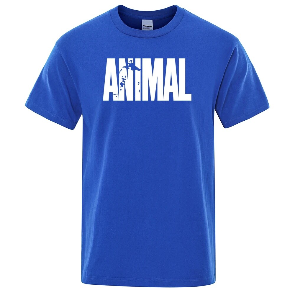 Animal T Shirt Mens Oversized Funny Tee Workout Gym 100% Cotton T-Shirts S -3XL gallery