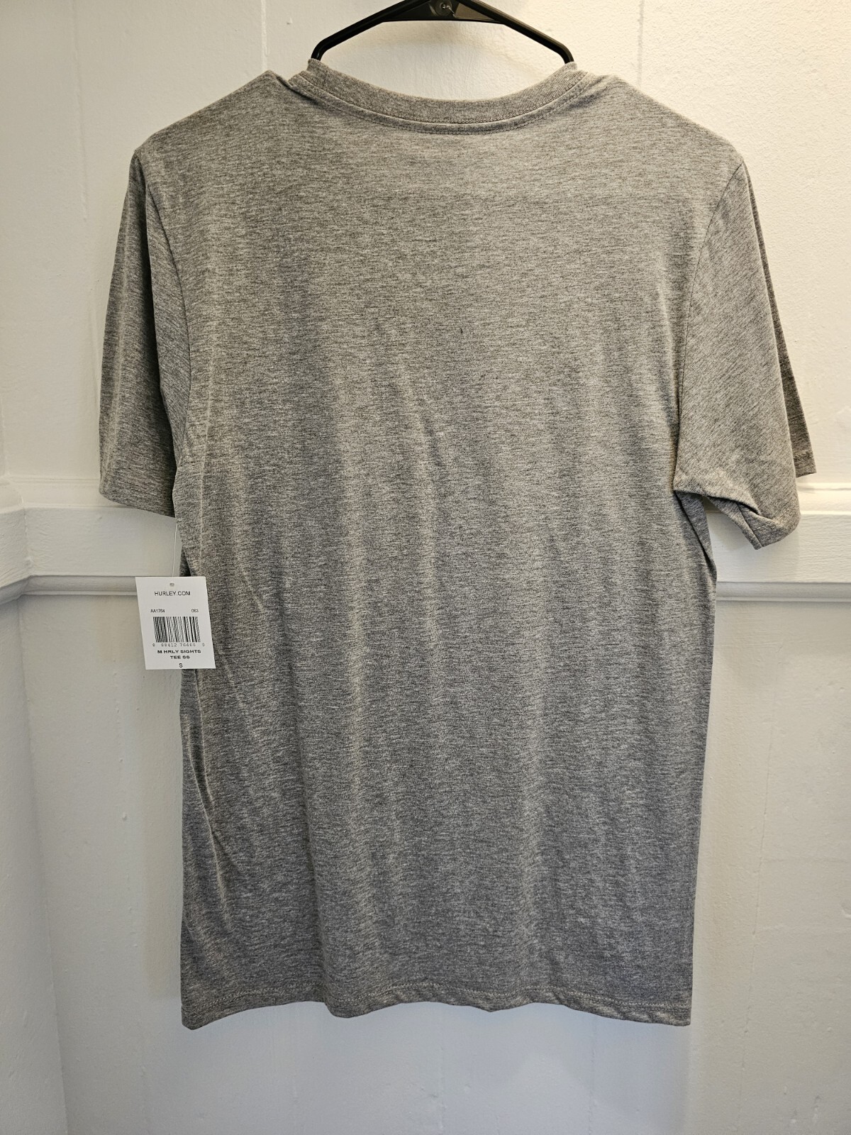 Hurley T-shirt Mens Small Gray Short Sleeve Surfing Skateboarding Tee Logo New gallery