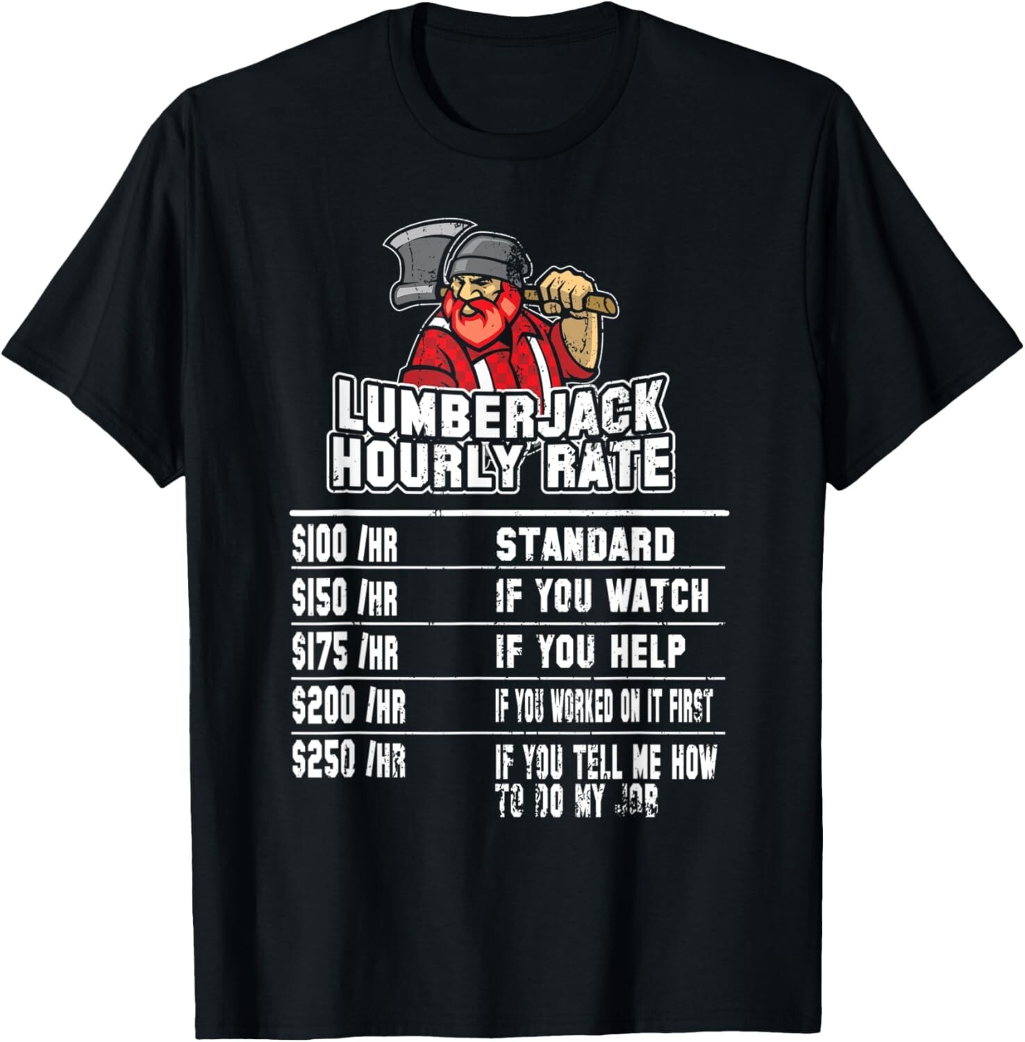 Funny Lumberjack Tshirt For Men Woodworker Shirt Chainsaw T-Shirt