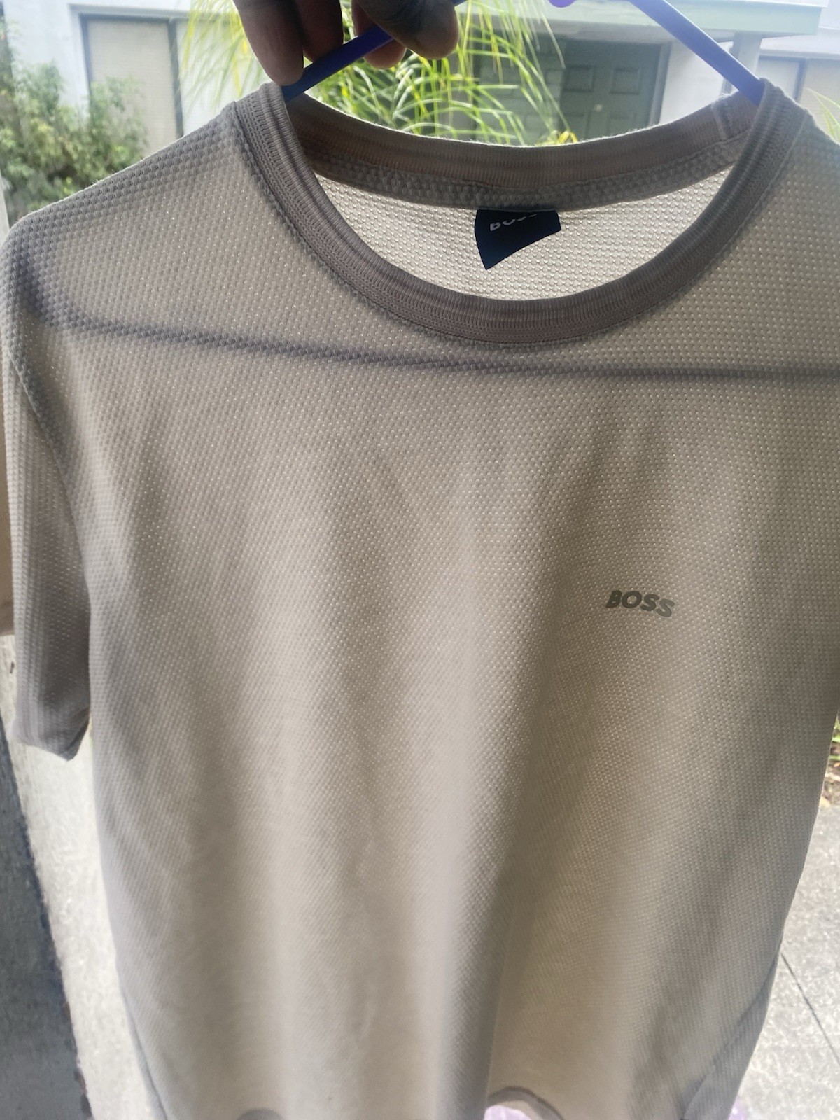 Boss men's t-shirt white size M fancy trendy modern soft gallery