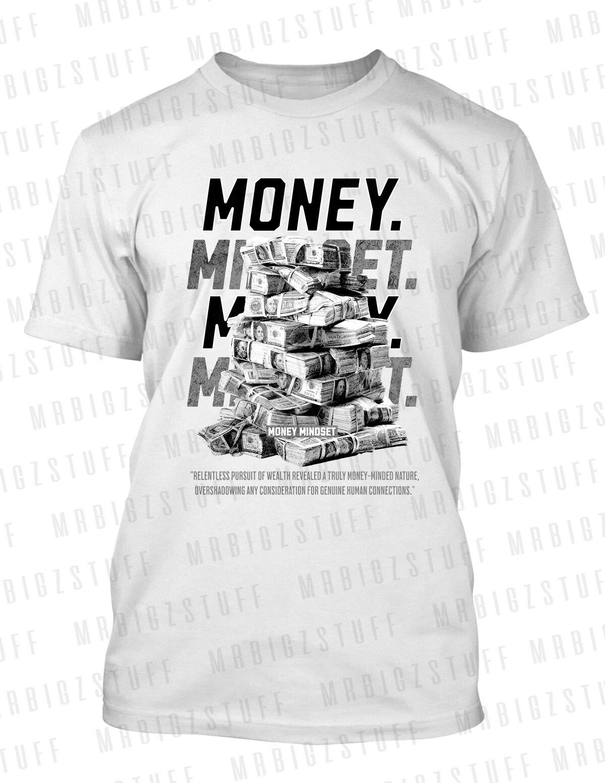 Big & Tall Money Mindset Stackin Tee Shirt To Match J1 High Satin Shadow Sneaker gallery