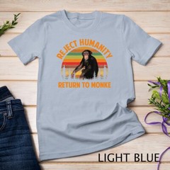 Funny Reject Humanity Return to Monke Meme Monkey Evolution Unisex T-shirt