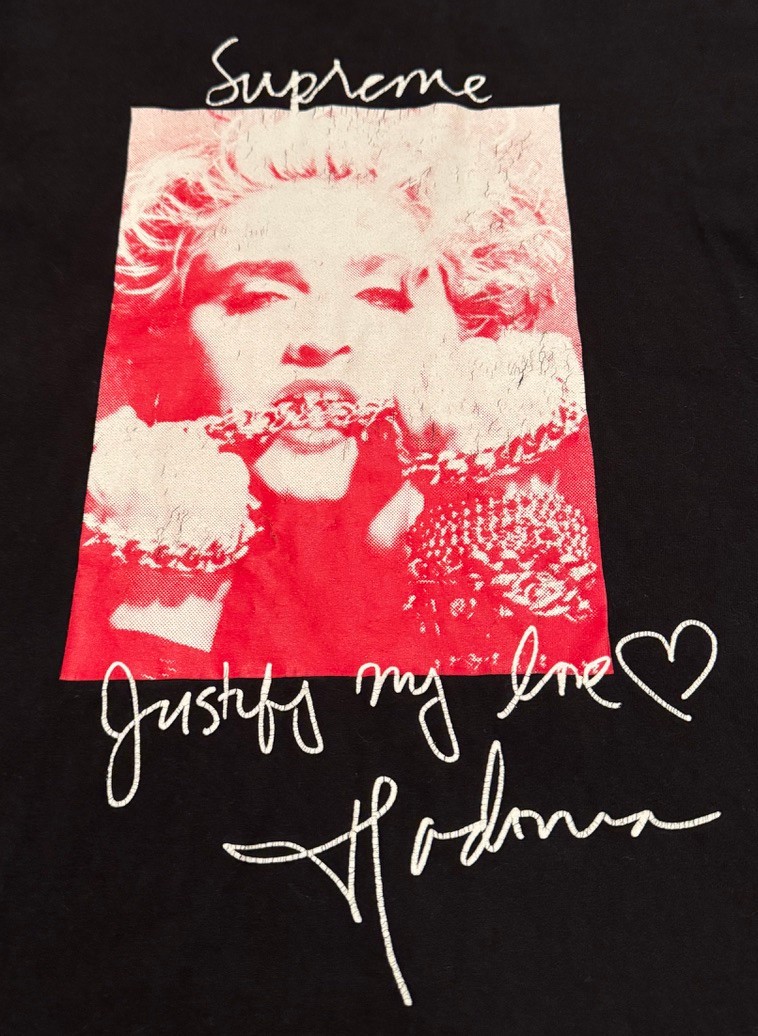 MADONNA - SUPREME Justify My Love Shirt Black Medium 100% Authentic gallery