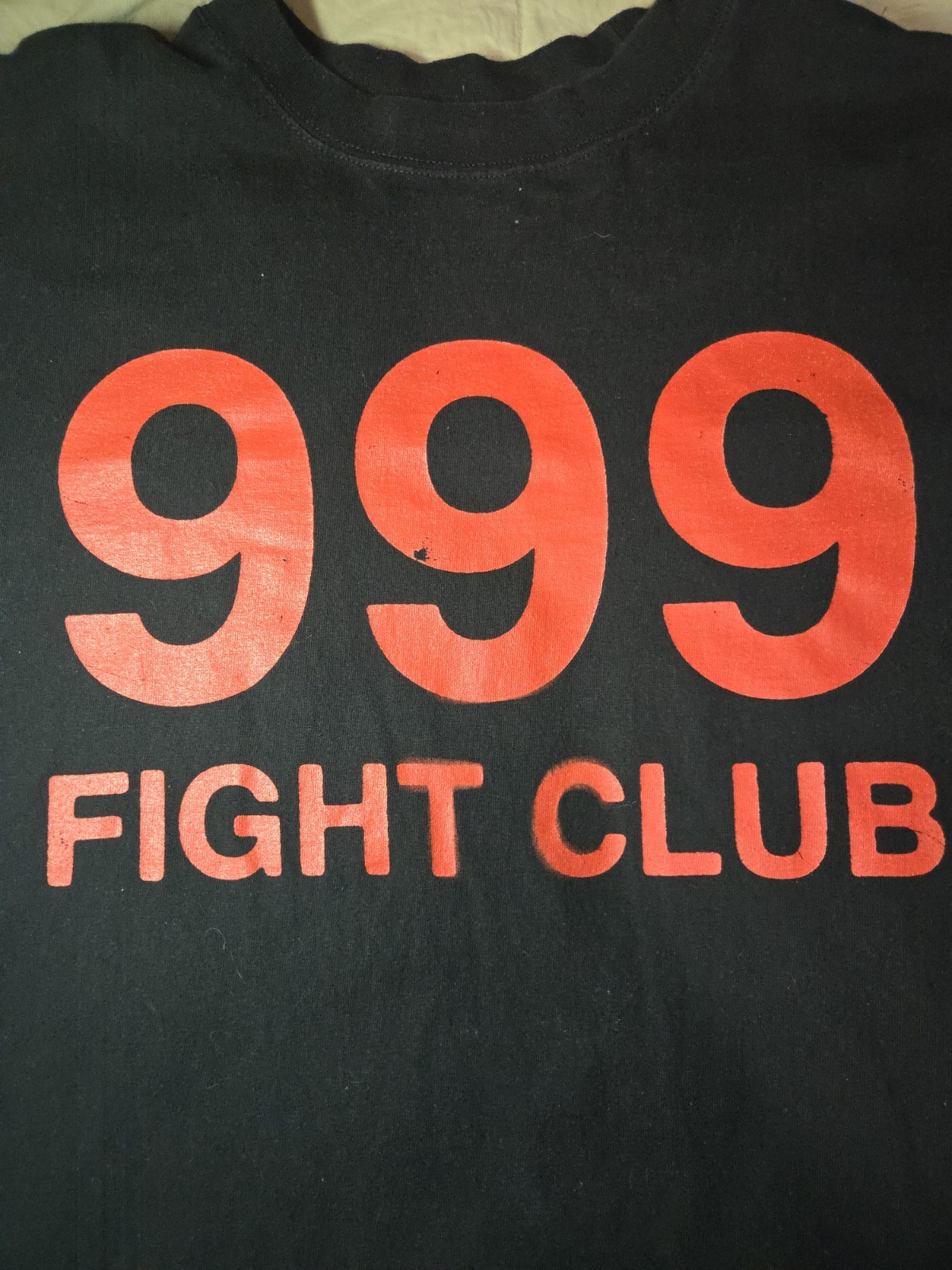 OG Merch 999 Fight Club Logo Graphic Tee Black/Red Short Sleeve Men's XXL gallery