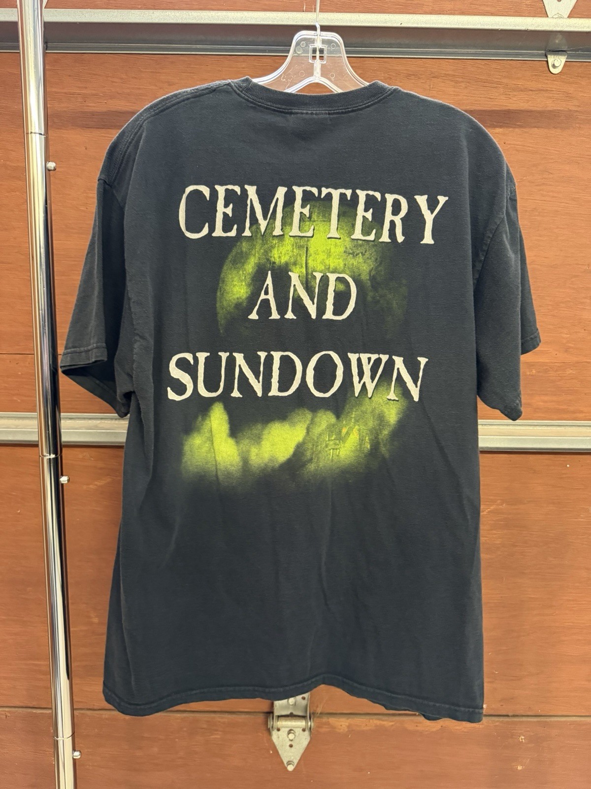 Vintage 2000s CRADLE OF FILTH Cemetery And Sundown Faded Worn Aged T Shirt Sz L gallery