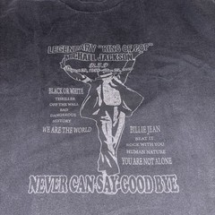 A1 Vintage Michael Jackson Rest In Peace Shirt Black size large Music Mens