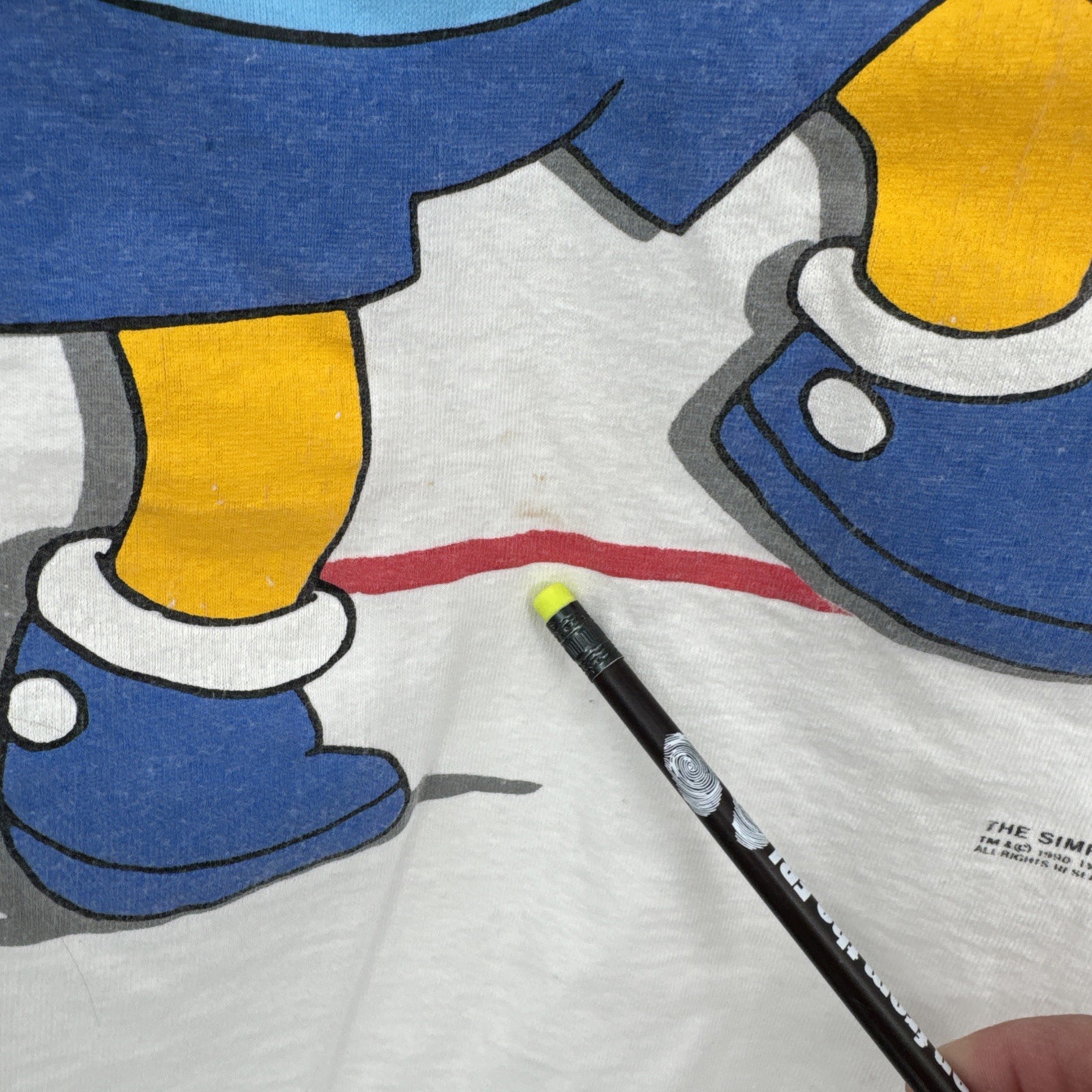 Vintage Bart Simpson T Shirt Single Stitched Changes Tag M Mega Print 1990 gallery