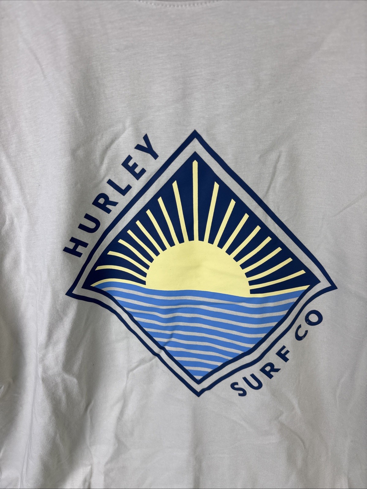 Hurley Men's All Day Graphic Tee Size XXL Cream gallery