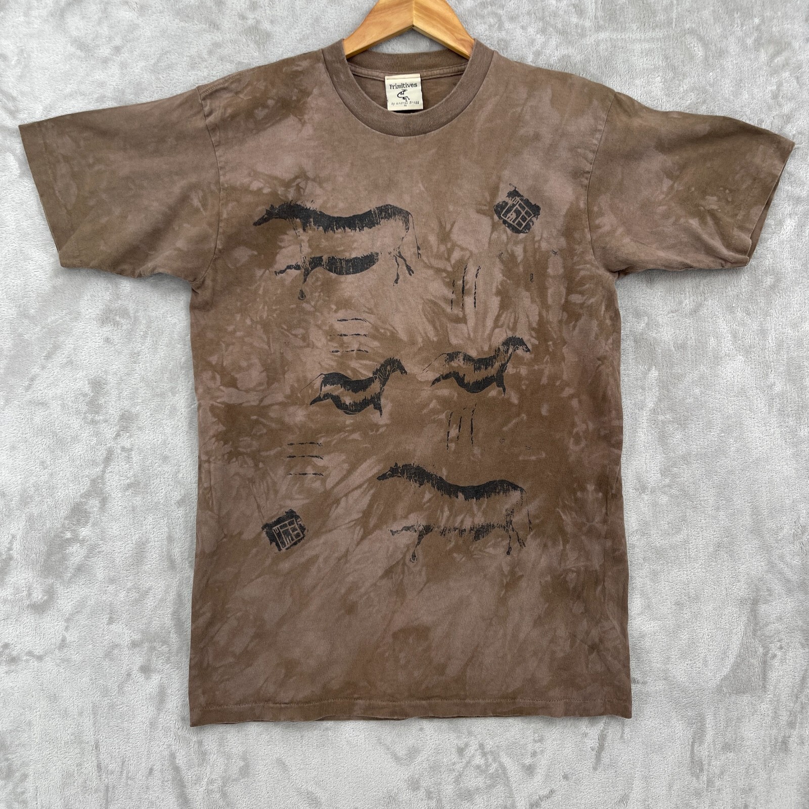 Primitives Andrea Bragg Vintage Adult M Southwestern Horses Tie Dye Graphic Tee gallery
