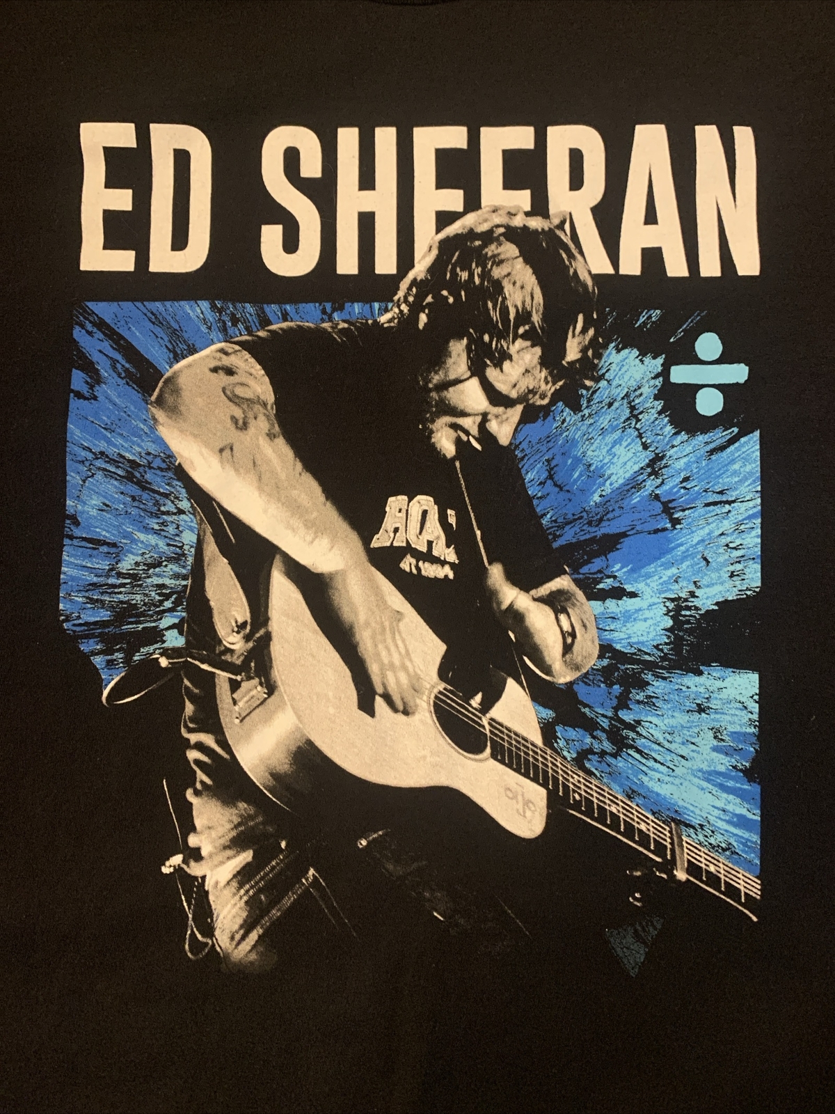 Ed Sheeran Divide World Tour Concert T-Shirt Size XL Black Ei-Lo E3600 Tag Music gallery